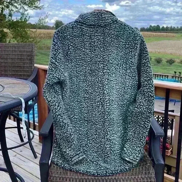 Real tree by Colosseum women’s large jacket 1/4 button pullover Sherpa fleece - Picture 8 of 14